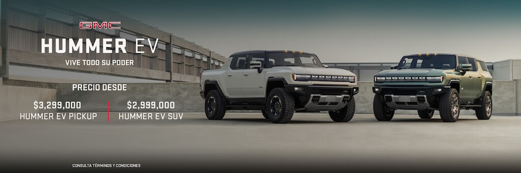 GMC Hummer EV, poder 100% eléctrico con hasta 505 km de autonomía para dominar todo tipo de terreno. 
